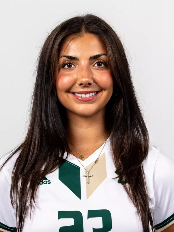 Alexa De Barros headshot taken during 2024 South Florida Women's Soccer media day on July 26, 2024.
(Stephen Galvin / University of South Florida Athletics)