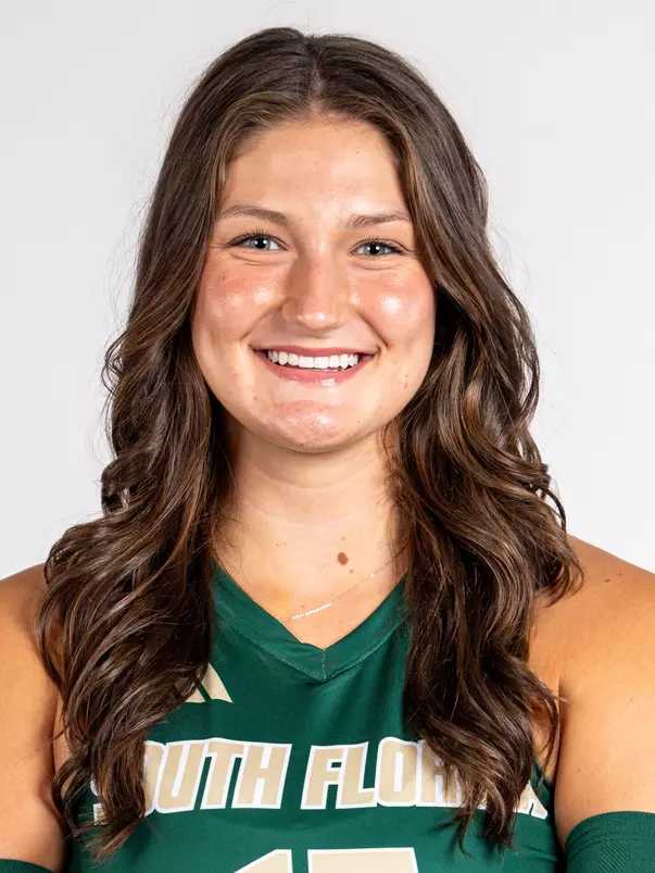Amelia Wass de Czege headshot taken during 2024 South Florida Volleyball media day on July 22, 2024.
(Stephen Galvin / University of South Florida Athletics)