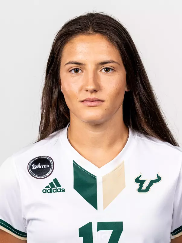 Anna Sutter headshot taken during 2024 South Florida Women's Soccer media day on July 26, 2024.
(Stephen Galvin / University of South Florida Athletics)