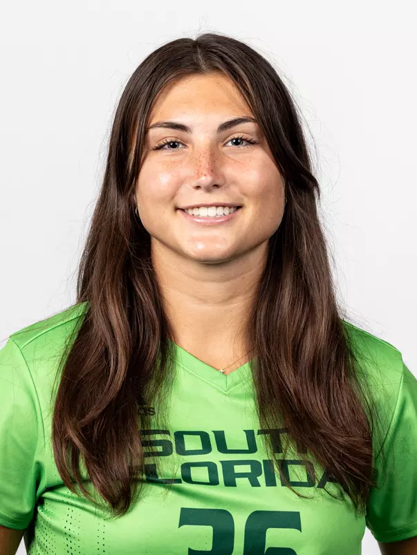 Audrey Johnson headshot taken during 2024 South Florida Women's Soccer media day on July 26, 2024.
(Stephen Galvin / University of South Florida Athletics)