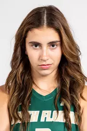 Catharina Scorza headshot taken during 2024 South Florida Volleyball media day on July 22, 2024.
(Stephen Galvin / University of South Florida Athletics)