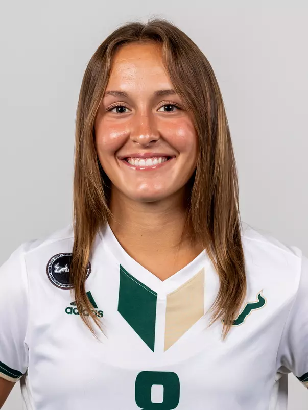 Elyse Thornton headshot taken during 2024 South Florida Women's Soccer media day on July 26, 2024.
(Stephen Galvin / University of South Florida Athletics)