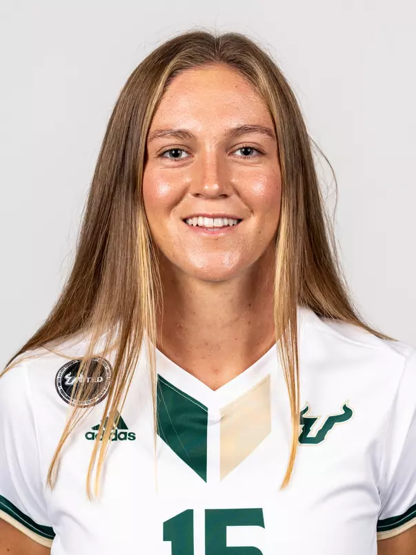 Georgia Brown headshot taken during 2024 South Florida Women's Soccer media day on July 26, 2024.
(Stephen Galvin / University of South Florida Athletics)