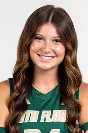 Jazeli Vandenburgh headshot taken during 2024 South Florida Volleyball media day on July 22, 2024.
(Stephen Galvin / University of South Florida Athletics)
