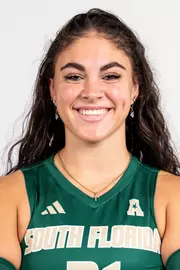 Naiya Sawtelle headshot taken during 2024 South Florida Volleyball media day on July 22, 2024.
(Stephen Galvin / University of South Florida Athletics)