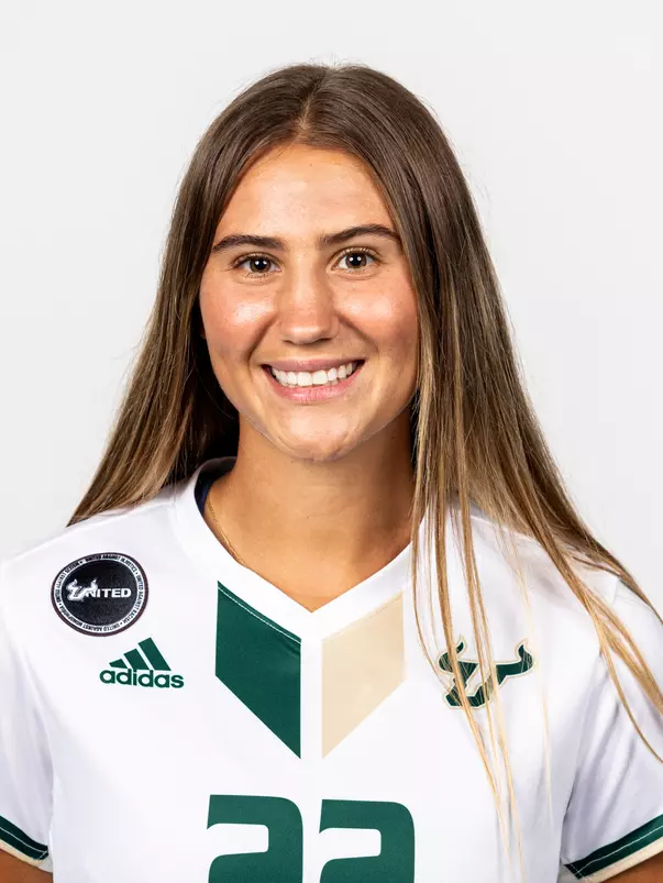 Peyton Felton headshot taken during 2024 South Florida Women's Soccer media day on July 26, 2024.
(Stephen Galvin / University of South Florida Athletics)