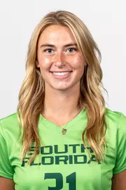 Reagan Miller headshot taken during 2024 South Florida Women's Soccer media day on July 26, 2024.
(Stephen Galvin / University of South Florida Athletics)