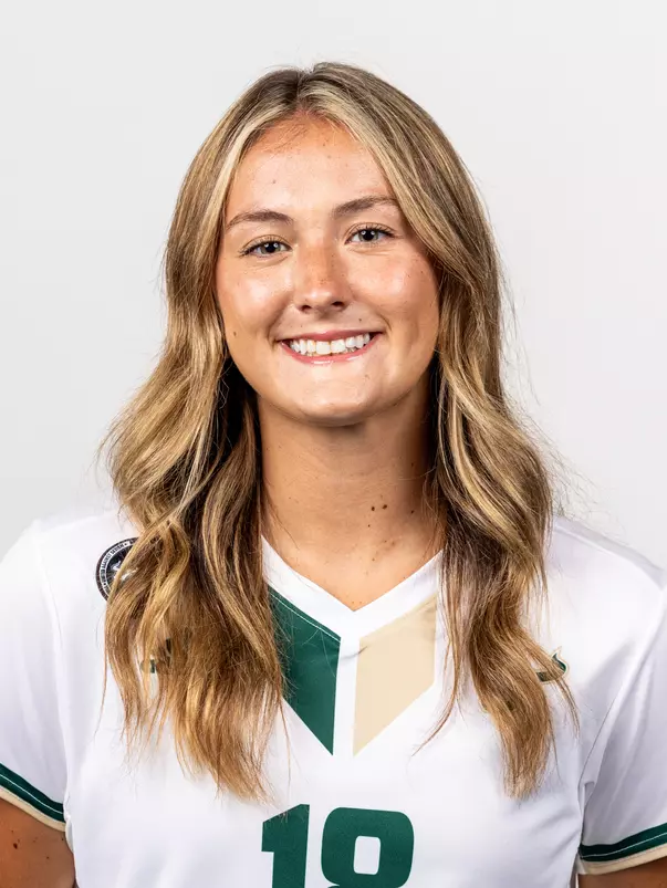 Regan Kelly headshot taken during 2024 South Florida Women's Soccer media day on July 26, 2024.
(Stephen Galvin / University of South Florida Athletics)