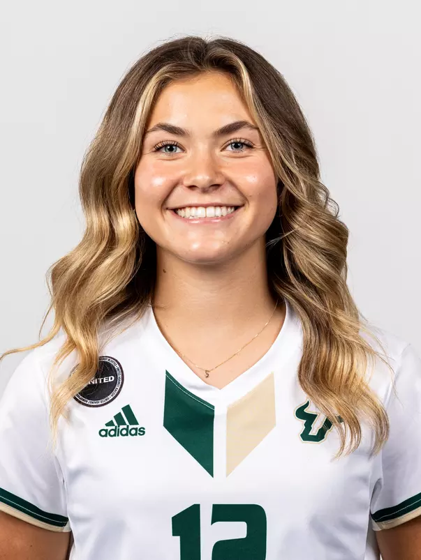 Sadie Sider-Echenberg headshot taken during 2024 South Florida Women's Soccer media day on July 26, 2024.
(Stephen Galvin / University of South Florida Athletics)