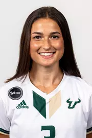 Sarah Brunner headshot taken during 2024 South Florida Women's Soccer media day on July 26, 2024.
(Stephen Galvin / University of South Florida Athletics)