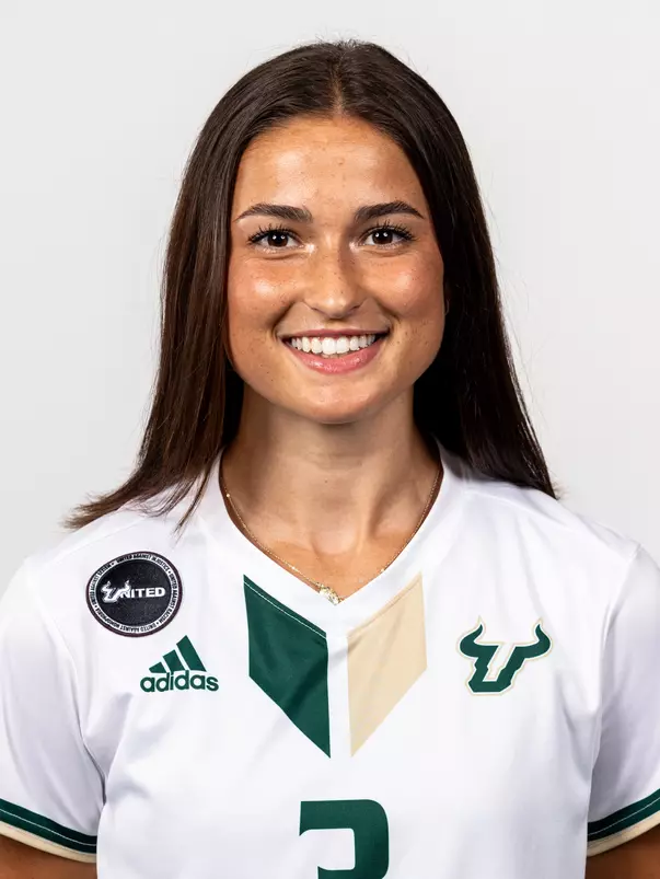 Sarah Brunner headshot taken during 2024 South Florida Women's Soccer media day on July 26, 2024.
(Stephen Galvin / University of South Florida Athletics)