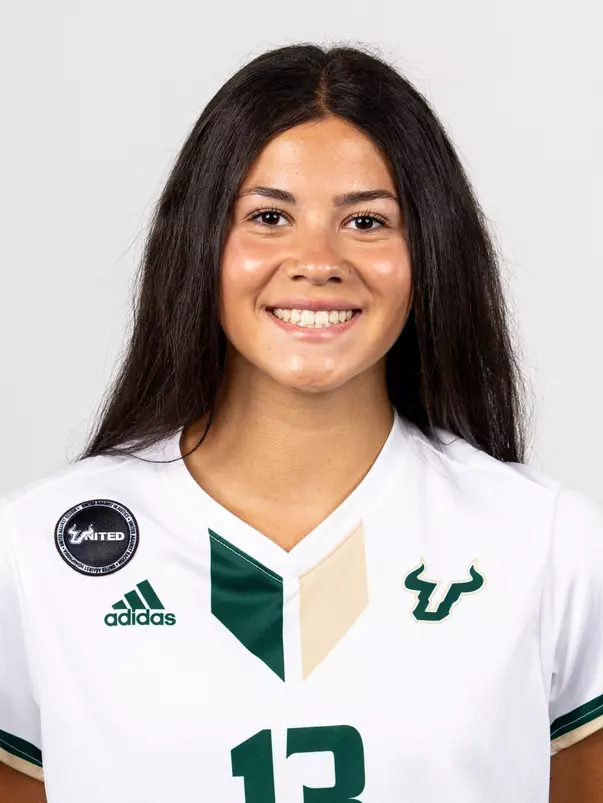Sophia Cabral headshot taken during 2024 South Florida Women's Soccer media day on July 26, 2024.
(Stephen Galvin / University of South Florida Athletics)