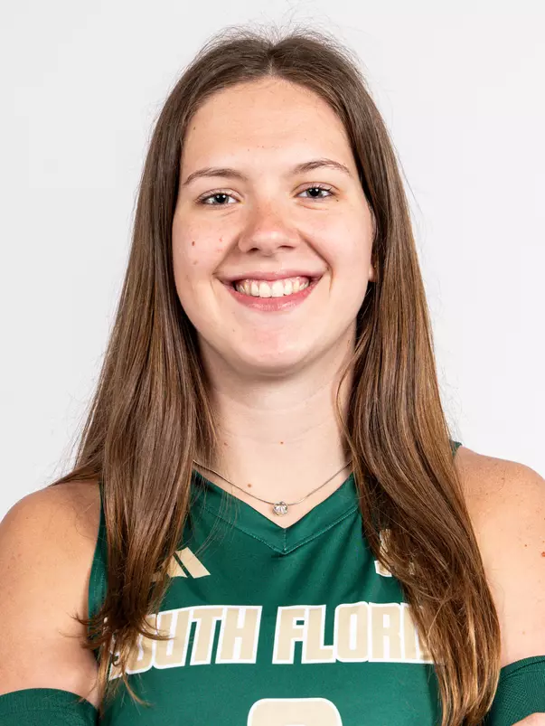 Tizi Puljiz headshot taken during 2024 South Florida Volleyball media day on July 22, 2024.
(Stephen Galvin / University of South Florida Athletics)