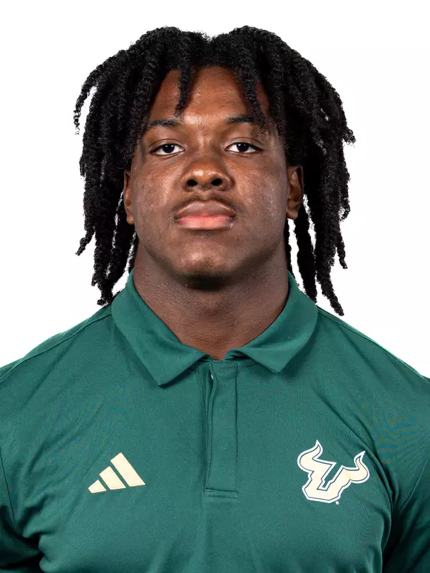 Ashton Mosley headshot taken during 2024 South Florida Football media day on July 24, 2024.
(Stephen Galvin / University of South Florida Athletics)