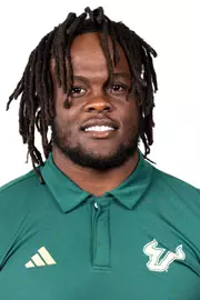 Bernard Gooden headshot taken during 2024 South Florida Football media day on July 25, 2024.
(Stephen Galvin / University of South Florida Athletics)