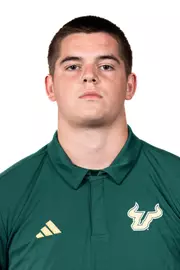 Braden Carter headshot taken during 2024 South Florida Football media day on July 24, 2024.
(Stephen Galvin / University of South Florida Athletics)