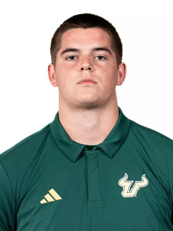 Braden Carter headshot taken during 2024 South Florida Football media day on July 24, 2024.
(Stephen Galvin / University of South Florida Athletics)