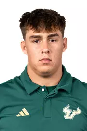 Braden Chisholm headshot taken during 2024 South Florida Football media day on July 24, 2024.
(Stephen Galvin / University of South Florida Athletics)