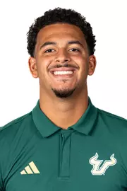 Bryce Archie headshot taken during 2024 South Florida Football media day on July 25, 2024.
(Stephen Galvin / University of South Florida Athletics)