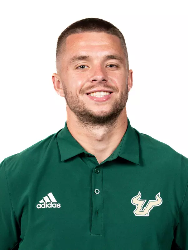 Cade Roberts headshot taken during 2024 South Florida Football media day on July 24, 2024.
(Stephen Galvin / University of South Florida Athletics)