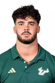 Chad Elder headshot taken during 2024 South Florida Football media day on July 24, 2024.
(Stephen Galvin / University of South Florida Athletics)