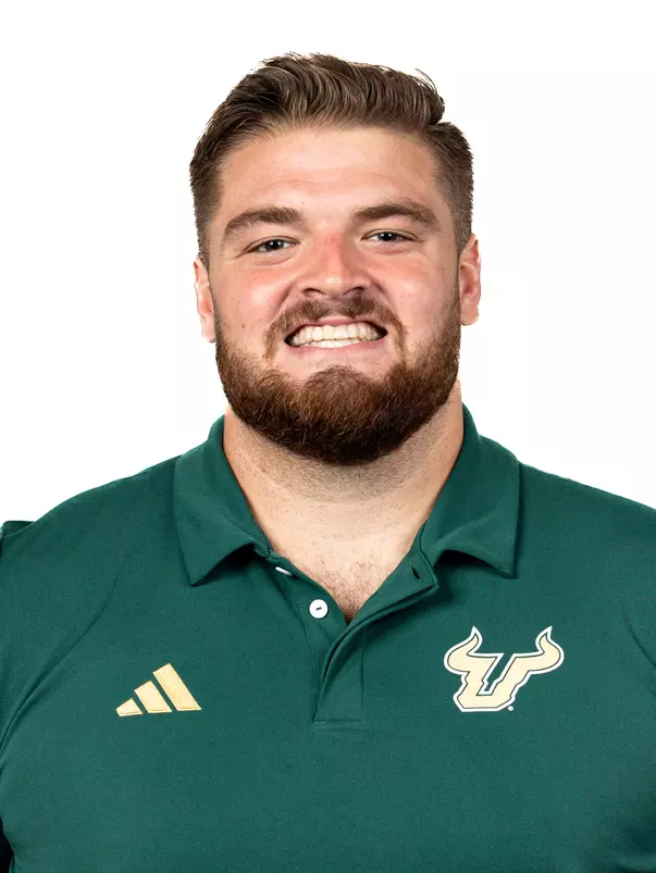 Cole Best headshot taken during 2024 South Florida Football media day on July 25, 2024.
(Stephen Galvin / University of South Florida Athletics)