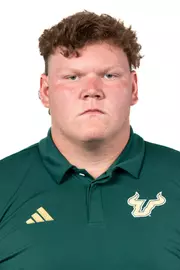 Cole Skinner headshot taken during 2024 South Florida Football media day on July 25, 2024.
(Stephen Galvin / University of South Florida Athletics)