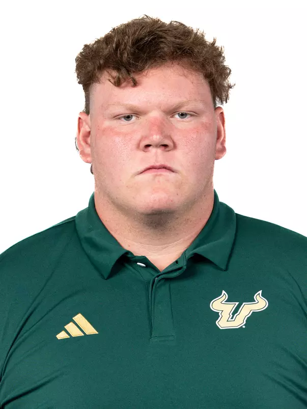 Cole Skinner headshot taken during 2024 South Florida Football media day on July 25, 2024.
(Stephen Galvin / University of South Florida Athletics)