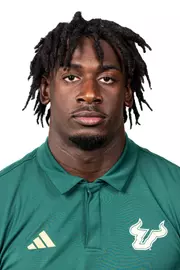 D.J. Harris headshot taken during 2024 South Florida Football media day on July 25, 2024.
(Stephen Galvin / University of South Florida Athletics)