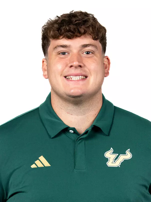 Derek Bowman headshot taken during 2024 South Florida Football media day on July 25, 2024.
(Stephen Galvin / University of South Florida Athletics)