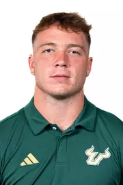 Evan Dangler headshot taken during 2024 South Florida Football media day on July 24, 2024.
(Stephen Galvin / University of South Florida Athletics)