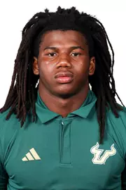 Fred Gaskin headshot taken during 2024 South Florida Football media day on July 24, 2024.
(Stephen Galvin / University of South Florida Athletics)