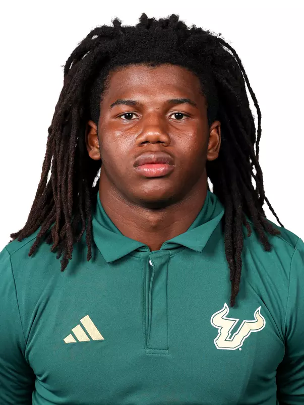 Fred Gaskin headshot taken during 2024 South Florida Football media day on July 24, 2024.
(Stephen Galvin / University of South Florida Athletics)