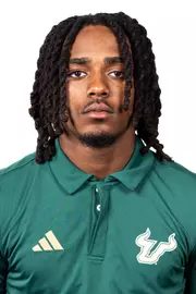 George Brown IV headshot taken during 2024 South Florida Football media day on July 24, 2024.
(Stephen Galvin / University of South Florida Athletics)