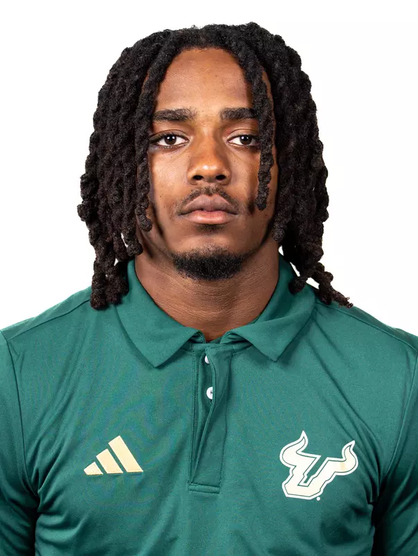 George Brown IV headshot taken during 2024 South Florida Football media day on July 24, 2024.
(Stephen Galvin / University of South Florida Athletics)