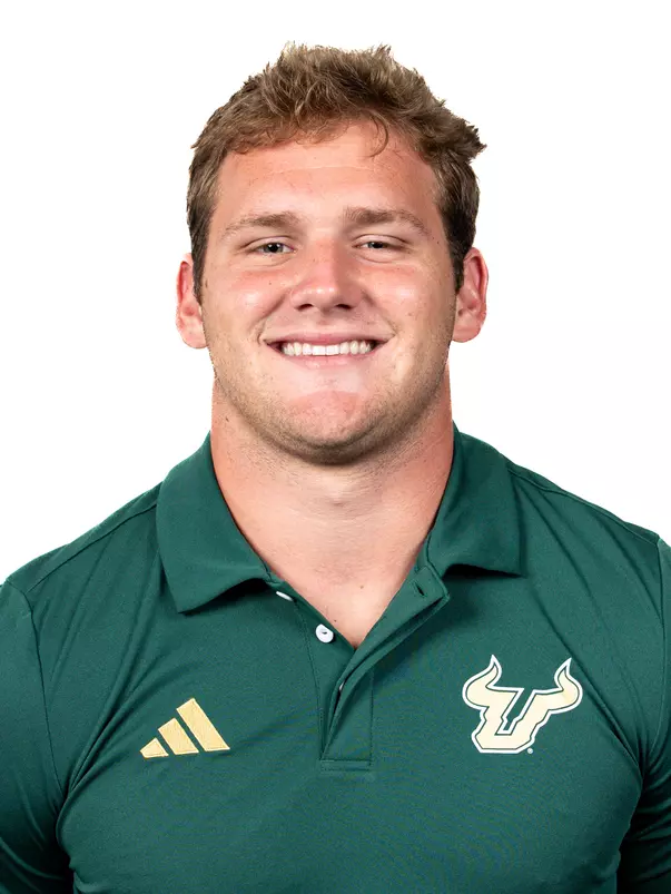 Greg Otten headshot taken during 2024 South Florida Football media day on July 24, 2024.
(Stephen Galvin / University of South Florida Athletics)