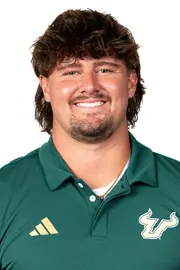 Gunnar Greenwald headshot taken during 2024 South Florida Football media day on July 25, 2024.
(Stephen Galvin / University of South Florida Athletics)