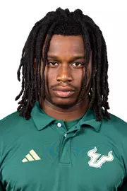 Ira Singleton headshot taken during 2024 South Florida Football media day on July 24, 2024.
(Stephen Galvin / University of South Florida Athletics)