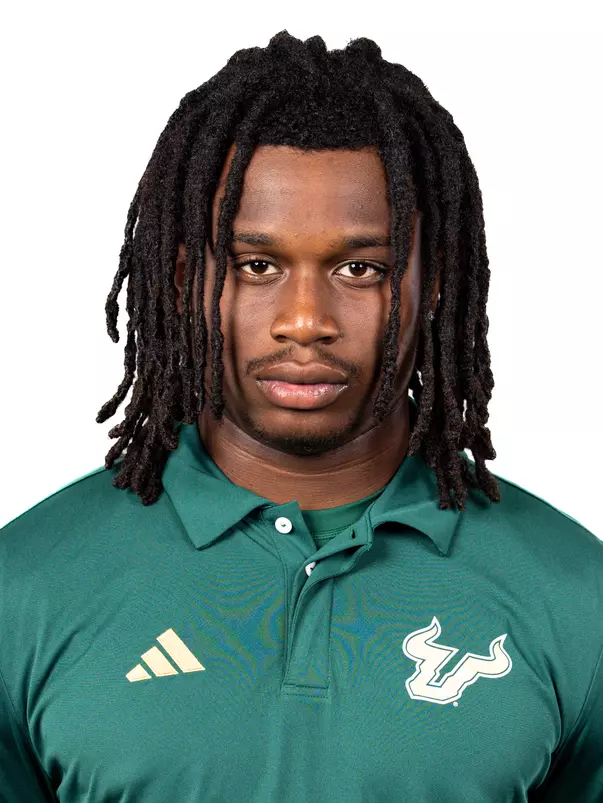 Ira Singleton headshot taken during 2024 South Florida Football media day on July 24, 2024.
(Stephen Galvin / University of South Florida Athletics)