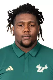 Jacquez Williams headshot taken during 2024 South Florida Football media day on July 25, 2024.
(Stephen Galvin / University of South Florida Athletics)