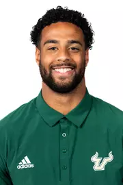Jaden Alexis headshot taken during 2024 South Florida Football media day on July 25, 2024.
(Stephen Galvin / University of South Florida Athletics)