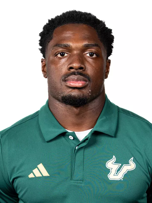 Jaelen Stokes headshot taken during 2024 South Florida Football media day on July 25, 2024.
(Stephen Galvin / University of South Florida Athletics)