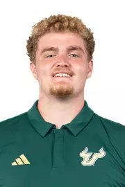 James Jenkins headshot taken during 2024 South Florida Football media day on July 24, 2024.
(Stephen Galvin / University of South Florida Athletics)