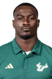 Jamie Pettway headshot taken during 2024 South Florida Football media day on July 25, 2024.
(Stephen Galvin / University of South Florida Athletics)