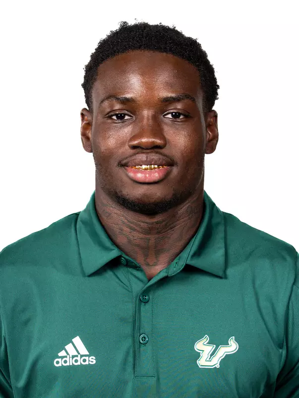 Jarvis Lee headshot taken during 2024 South Florida Football media day on July 25, 2024.
(Stephen Galvin / University of South Florida Athletics)