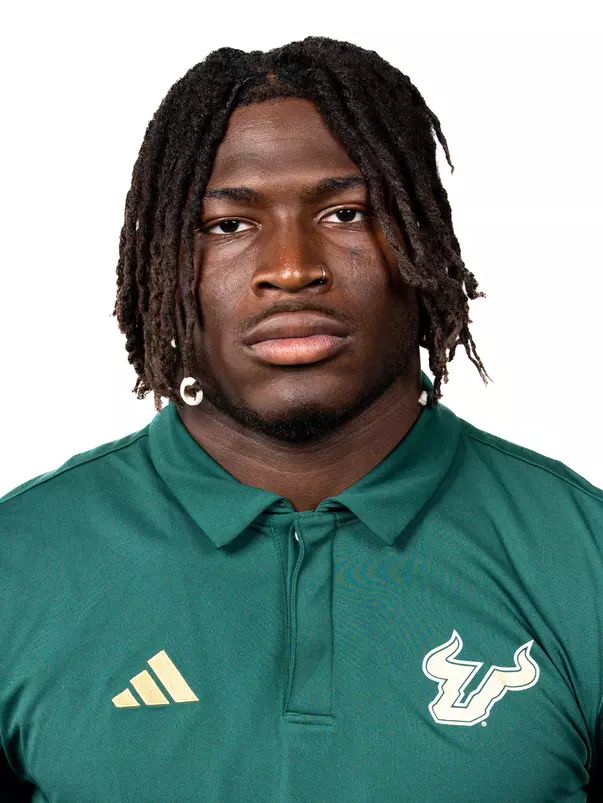 Jhalyn Shuler headshot taken during 2024 South Florida Football media day on July 25, 2024.
(Stephen Galvin / University of South Florida Athletics)