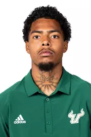 Josh Hardeman headshot taken during 2024 South Florida Football media day on July 25, 2024.
(Stephen Galvin / University of South Florida Athletics)