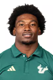 Mac Harris headshot taken during 2024 South Florida Football media day on July 25, 2024.
(Stephen Galvin / University of South Florida Athletics)