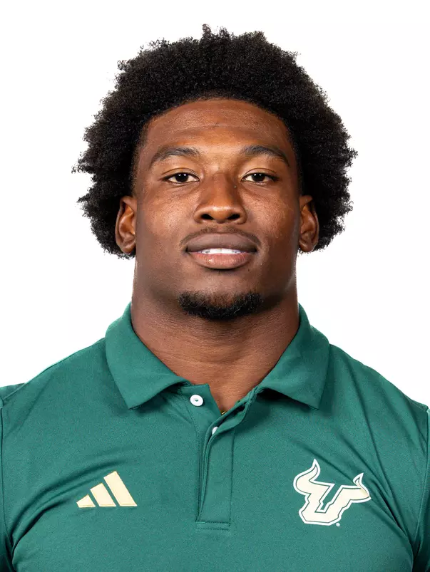 Mac Harris headshot taken during 2024 South Florida Football media day on July 25, 2024.
(Stephen Galvin / University of South Florida Athletics)