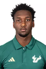 Marcelis Tate headshot taken during 2024 South Florida Football media day on July 24, 2024.
(Stephen Galvin / University of South Florida Athletics)
